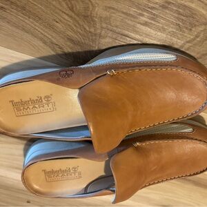 Timberland Women’s Tan Leather Slip-On Loafers